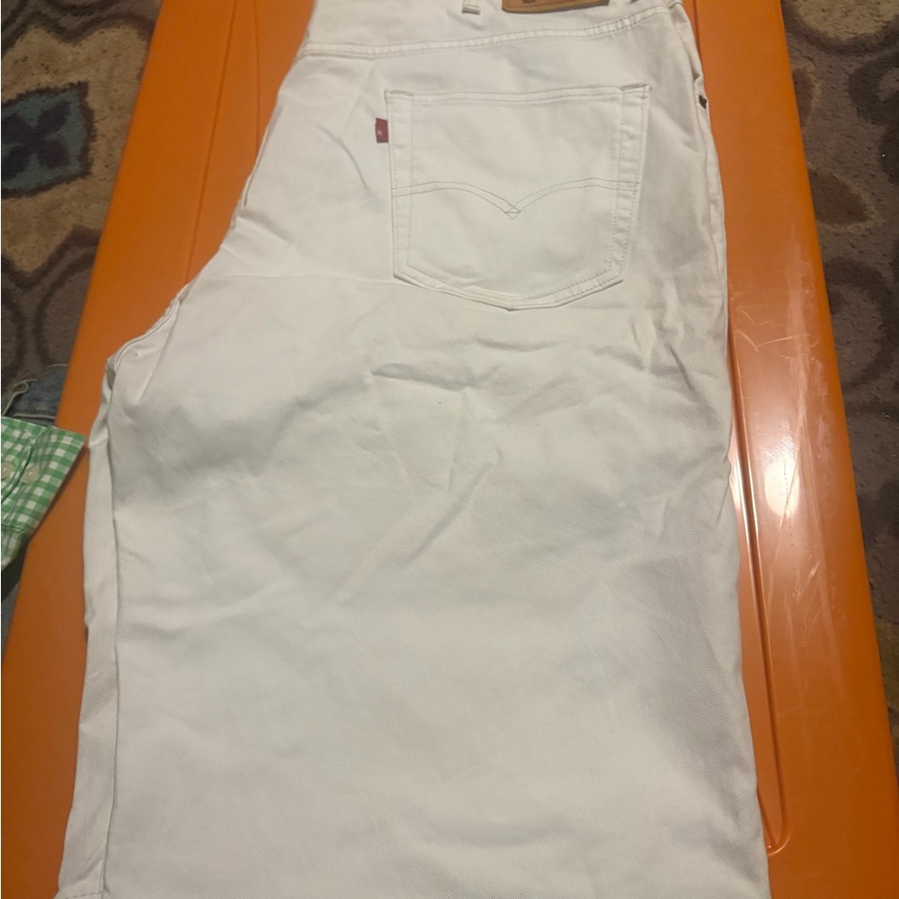 Levi's White Jean Shorts for Men